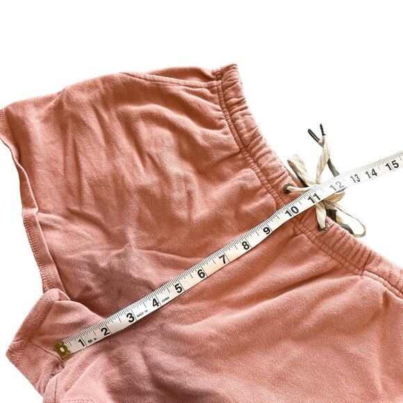 Vuori Sunnyside Pull On Cotton Drawstring Relaxed Mini Shorts Burnt Clay Large - Picture 10 of 15